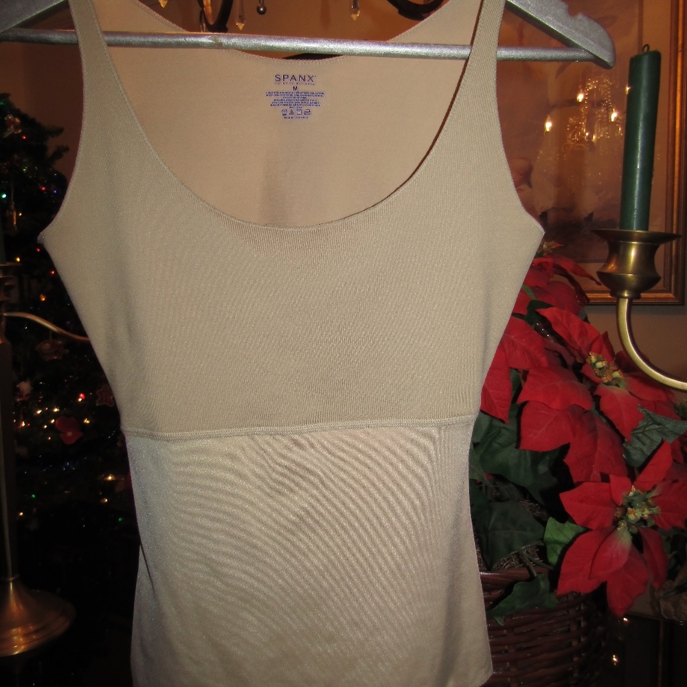 SPANX TANK, NUDE, MEDIUM